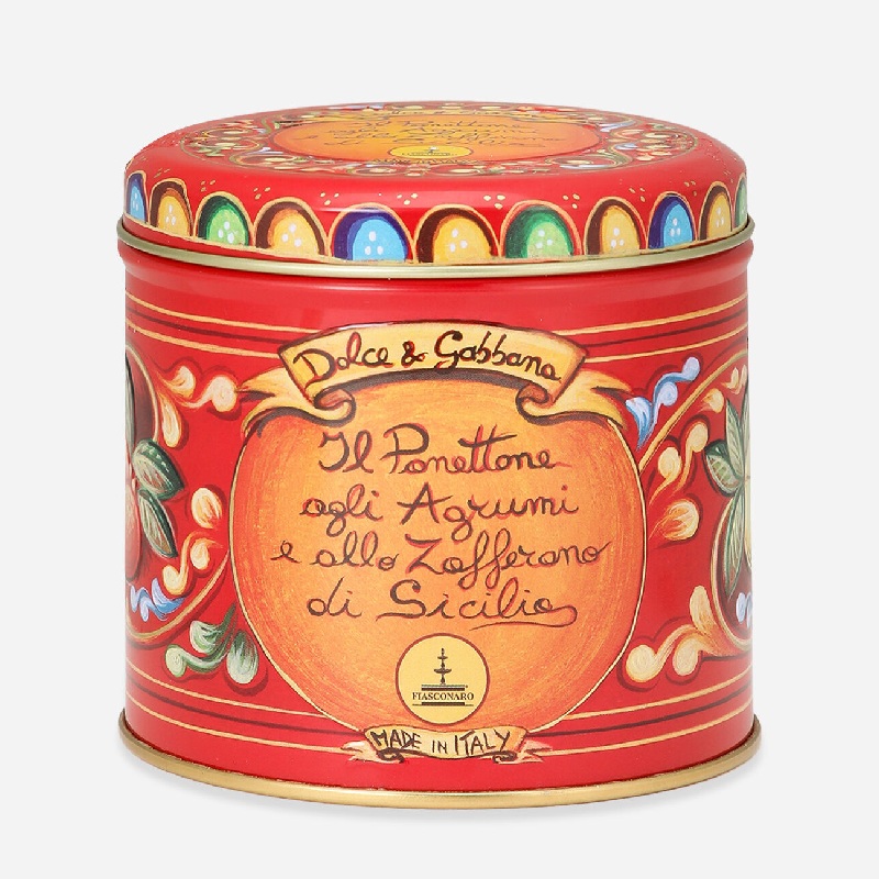 Dolce & Gabbana Citrus & Saffron Mini Panettone 100g red tin