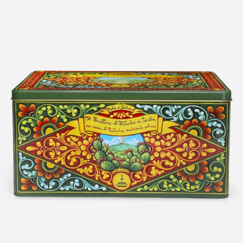 Dolce & Gabbana Pistachio Panettone collectible gift tin