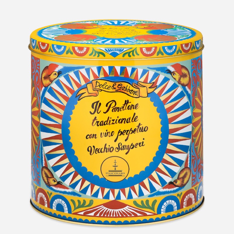 Dolce & Gabbana Vecchio Samperi Wine Panettone 1kg tin