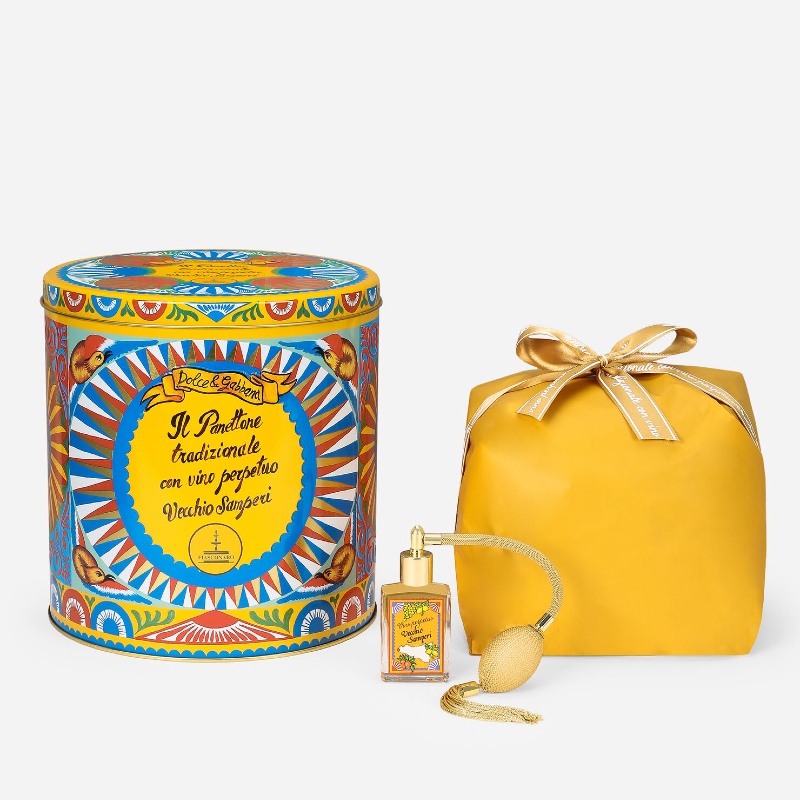 Dolce & Gabbana Vecchio Samperi Wine Panettone 1kg gift set